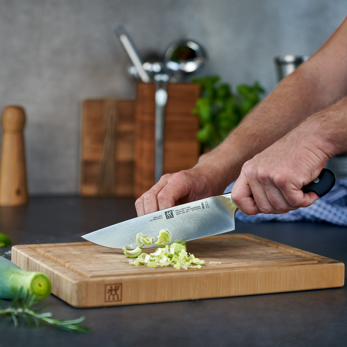 Zwilling Pro 9-piece Knife Set with Steel Magnetic Bar