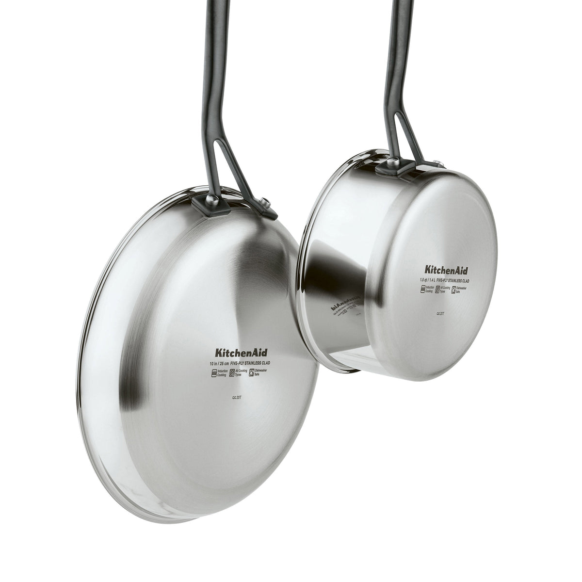 KitchenAid 11-piece 5-ply Clad Stainless Steel Cookware Set