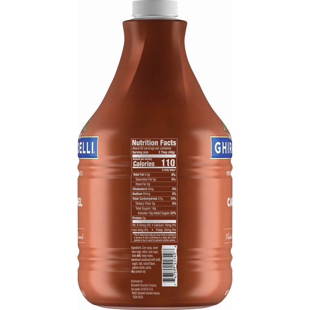 Ghirardelli Premium Sauce, Caramel, 87.3 oz