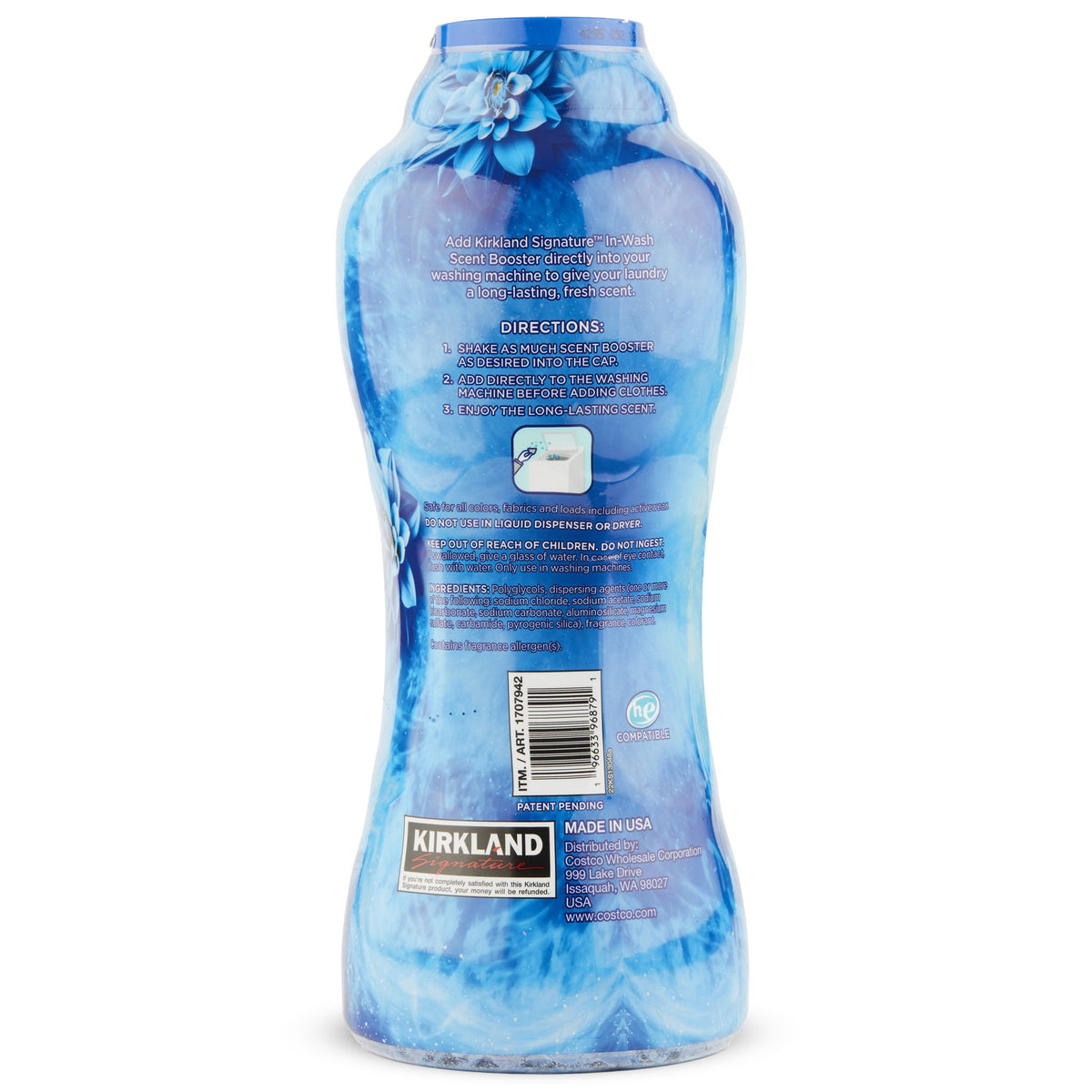 Kirkland Signature Ultra Fresh In-Wash Scent Booster, HE Compatible, Fresh Scent, 45.9 oz - image 2