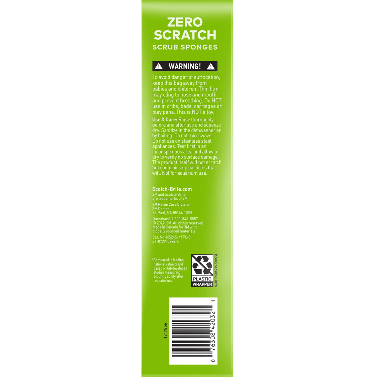 Scotch-Brite Scrub Sponges, Zero Scratch, Blue, 24 ct - image 7