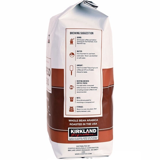 Kirkland Signature Espresso Blend Whole Bean Coffee, Dark Roast, 2.5 lbs