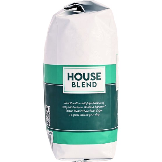 Kirkland Signature House Blend Whole Bean Coffee, Medium Roast, 2.5 lbs