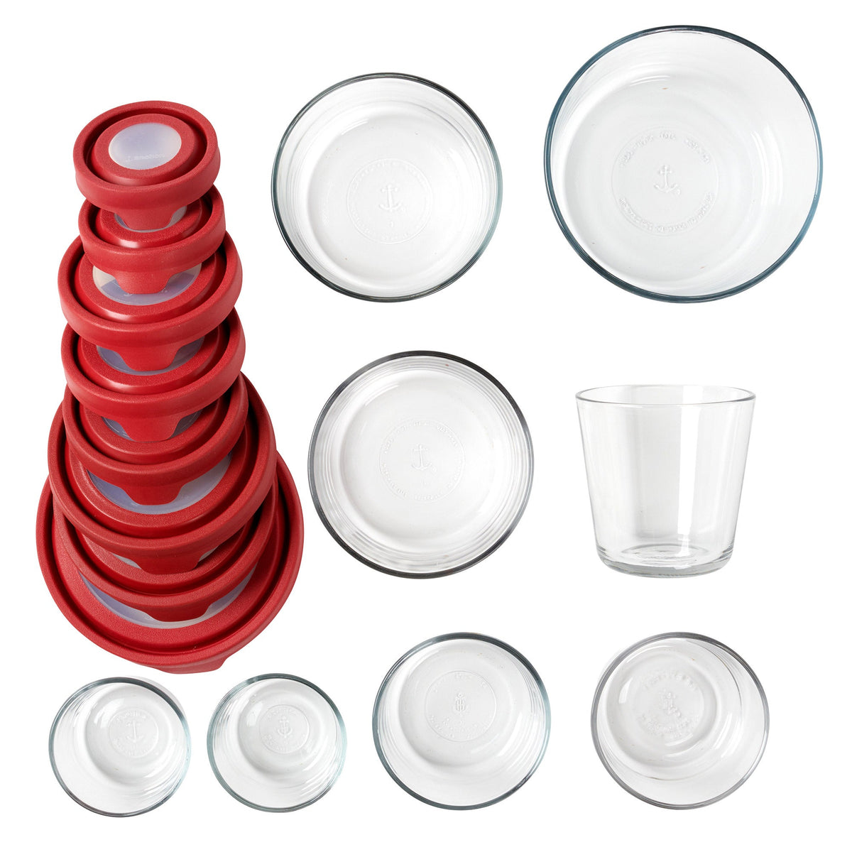 Anchor Hocking TrueSeal 16-piece Glass Food Storage Set