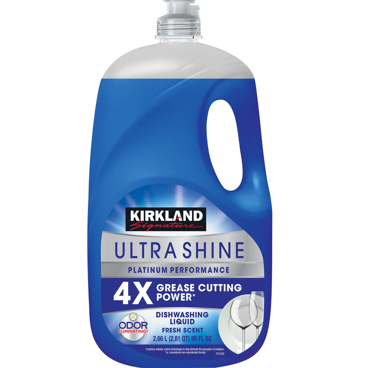 Kirkland Signature Ultra Shine Dishwashing Liquid, Fresh Scent, 90 fl oz
