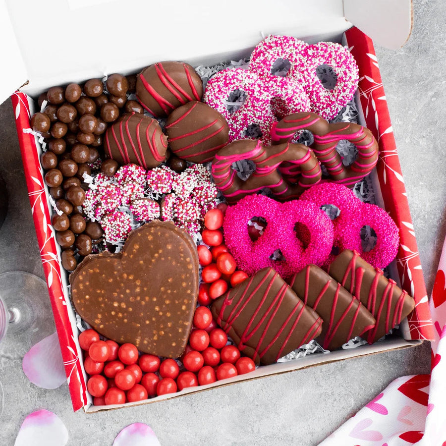 Sugar Plum Valentine's Day Chocolate and Treats Box, 23.7 oz Total