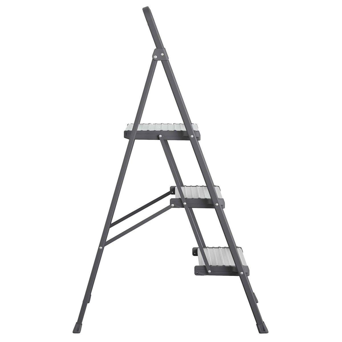 COSCO Modern 3 Step Stool, Gray - image 3