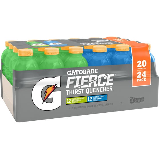 Gatorade Fierce Thirst Quencher, Variety Pack, 20 fl oz, 24 ct