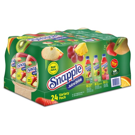 Snapple Juice Drink, All Natural, Variety Pack, 20 fl oz, 24 ct