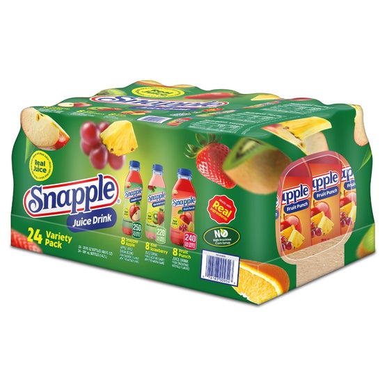 Snapple Juice Drink, All Natural, Variety Pack, 20 fl oz, 24 ct