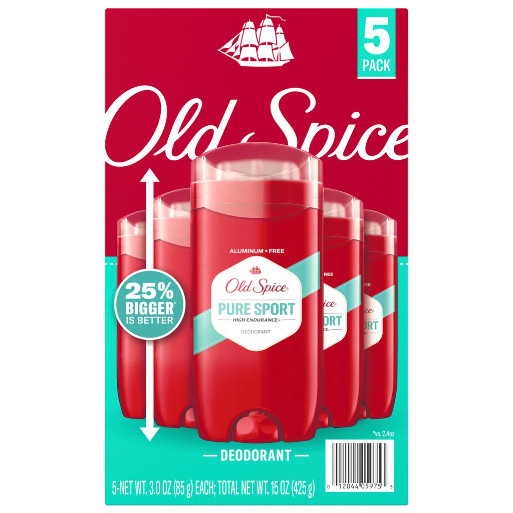 Old Spice Deodorant for Men, Pure Sport High Endurance, 3 oz, 5-pack - product image