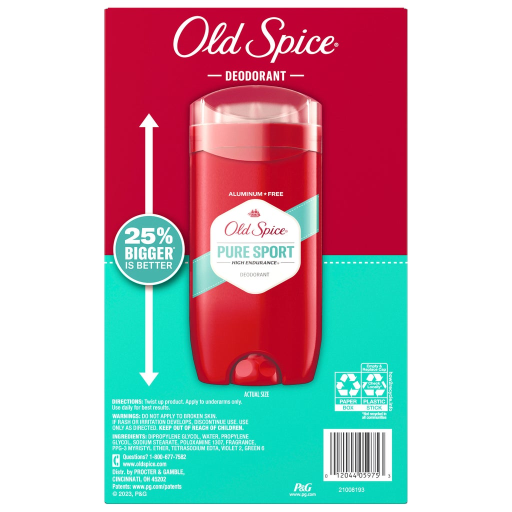 Old Spice Deodorant for Men, Pure Sport High Endurance, 3 oz, 5-pack - product image