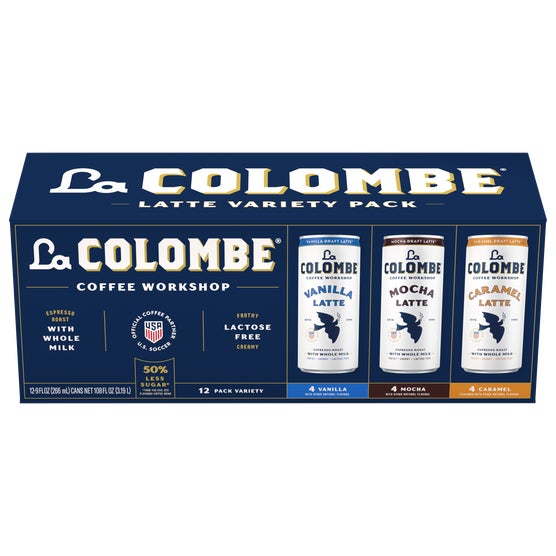 La Colombe Draft Latte Cold Brew with Whole Milk, Variety Pack, 9 fl oz, 12 ct