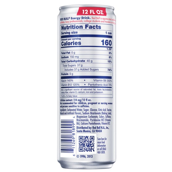 Red Bull Energy Drink, 12 fl oz, 24 ct