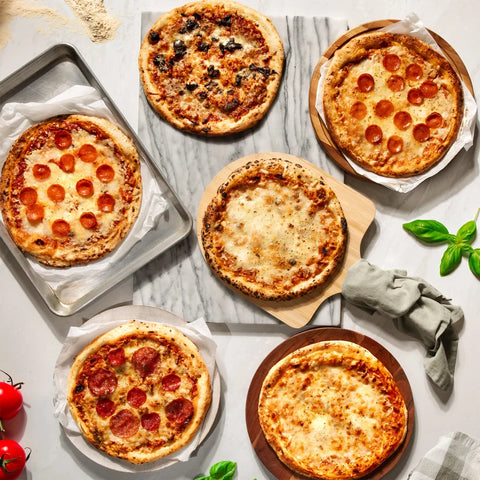 Pizzeria DeLuna Authentic Italian Stone-fired Pizza Pack, 6 Total Pizzas, 5.75 lbs Total