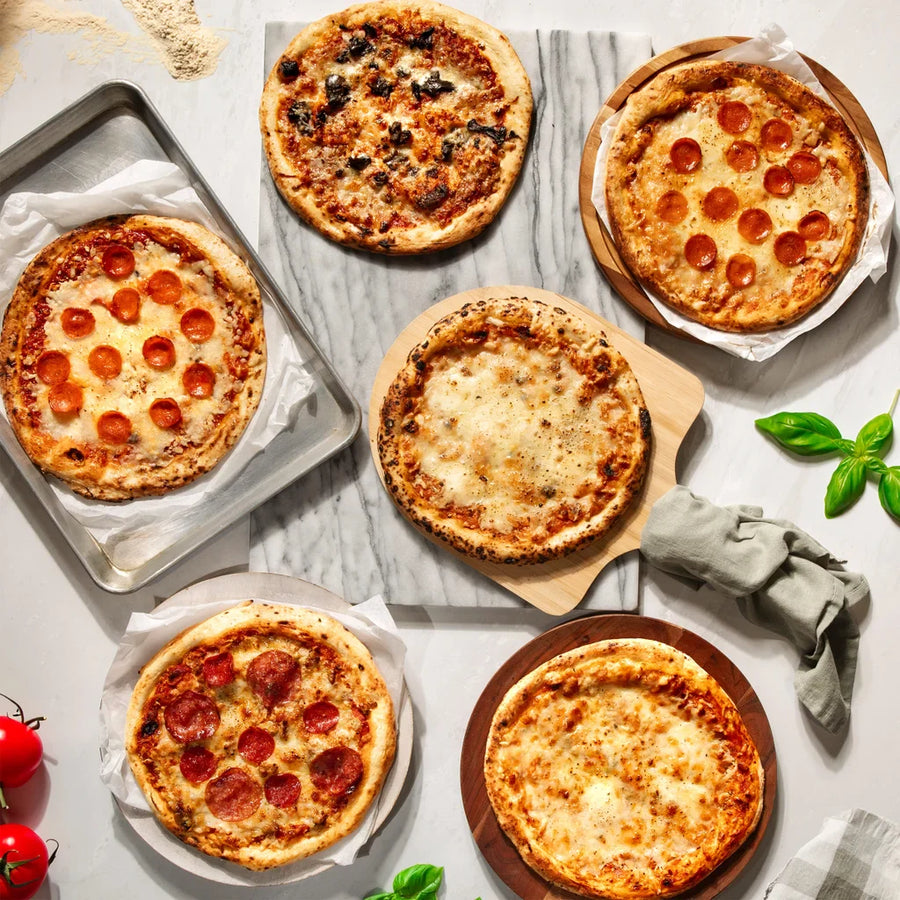 Pizzeria DeLuna Authentic Italian Stone-fired Pizza Pack, 6 Total Pizzas, 5.75 lbs Total