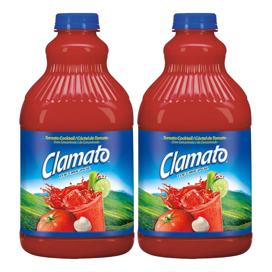 Clamato, Tomato Cocktail, Original, 64 fl oz, 2-Count