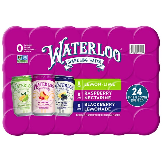 Waterloo Sparkling Water, Variety Pack, 12 fl oz, 24 ct