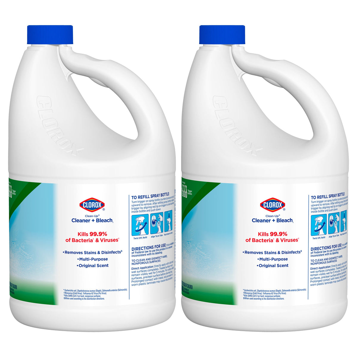 Clorox Clean-Up Cleaner and Bleach, Original Scent, 121 fl oz, 2 ct - image 7
