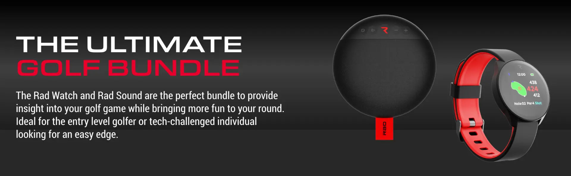 Rad Golf GPS Watch and Bluetooth Speaker Ultimate Golf Bundle - image 15