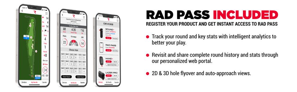 Rad Golf GPS Watch and Bluetooth Speaker Ultimate Golf Bundle - image 43
