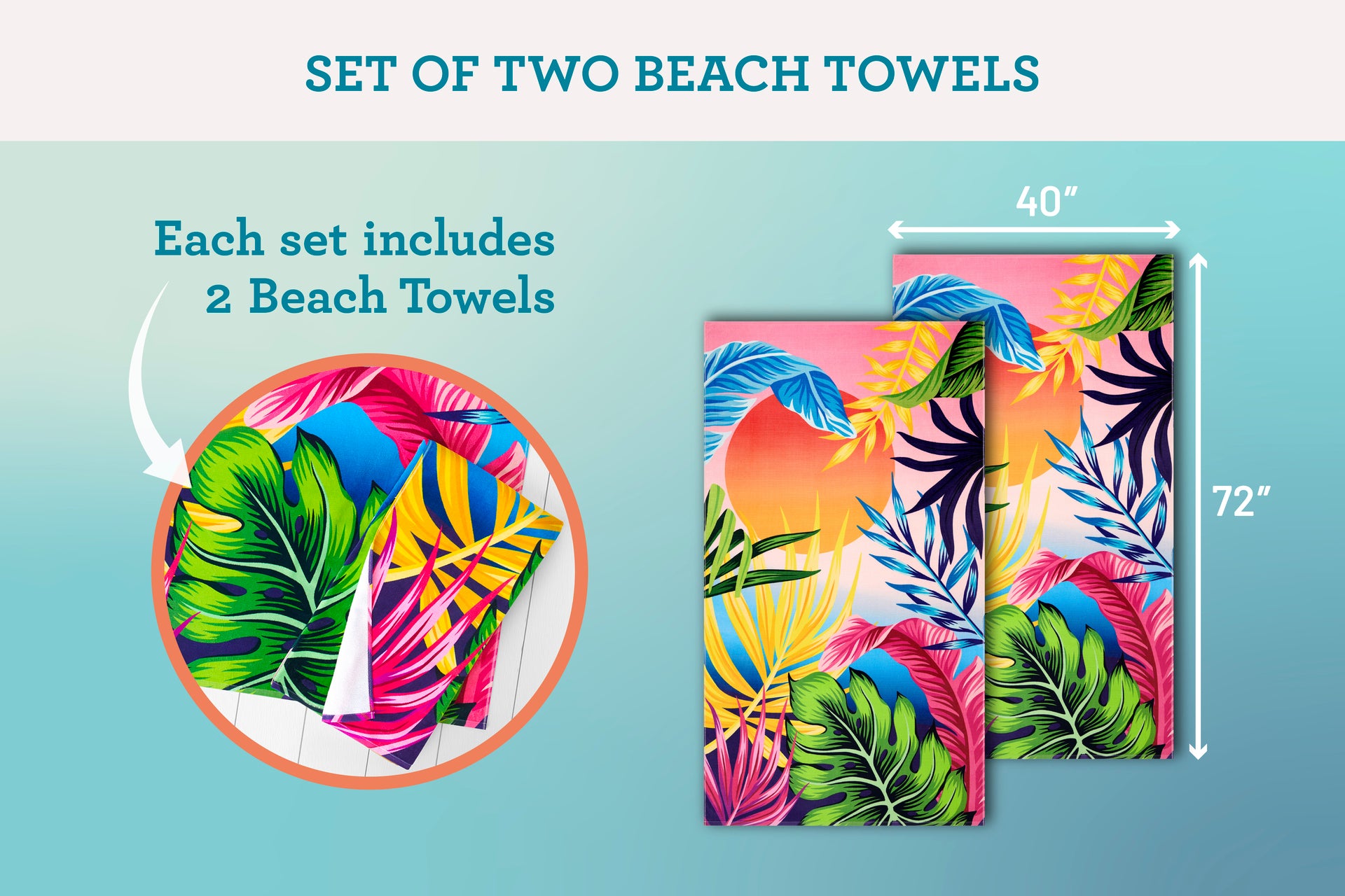 Harbor Bay Beach Towels, 2-pack - image 35