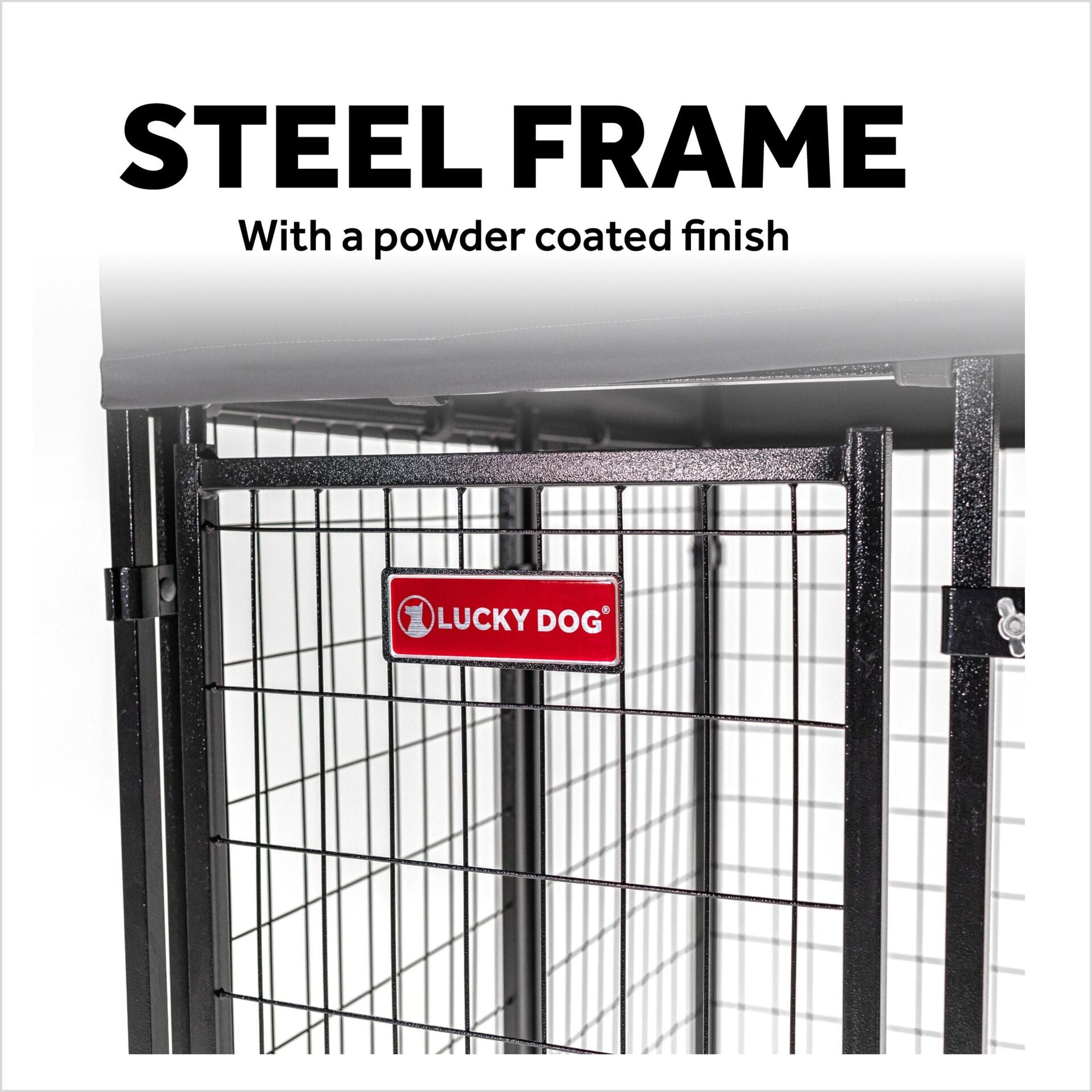 Lucky Dog STAY Series Villa Dog Kennel 4'x8' with Privacy Screen - image 38