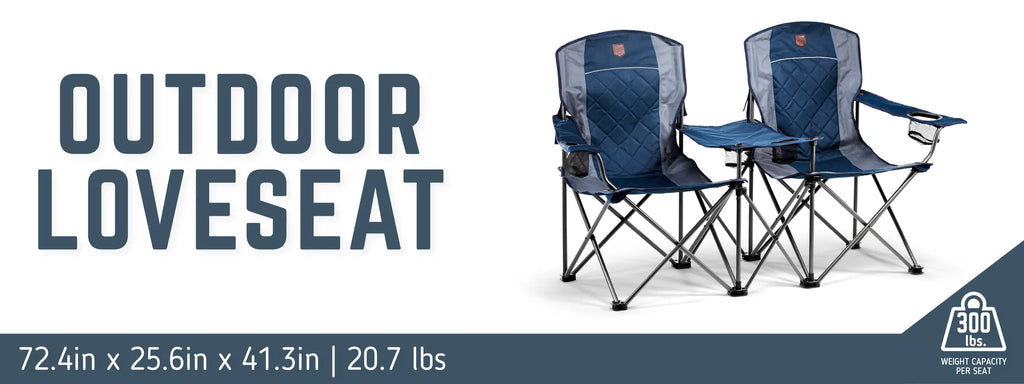 Timber Ridge Outdoor Loveseat with Integrated Center Table - image 22