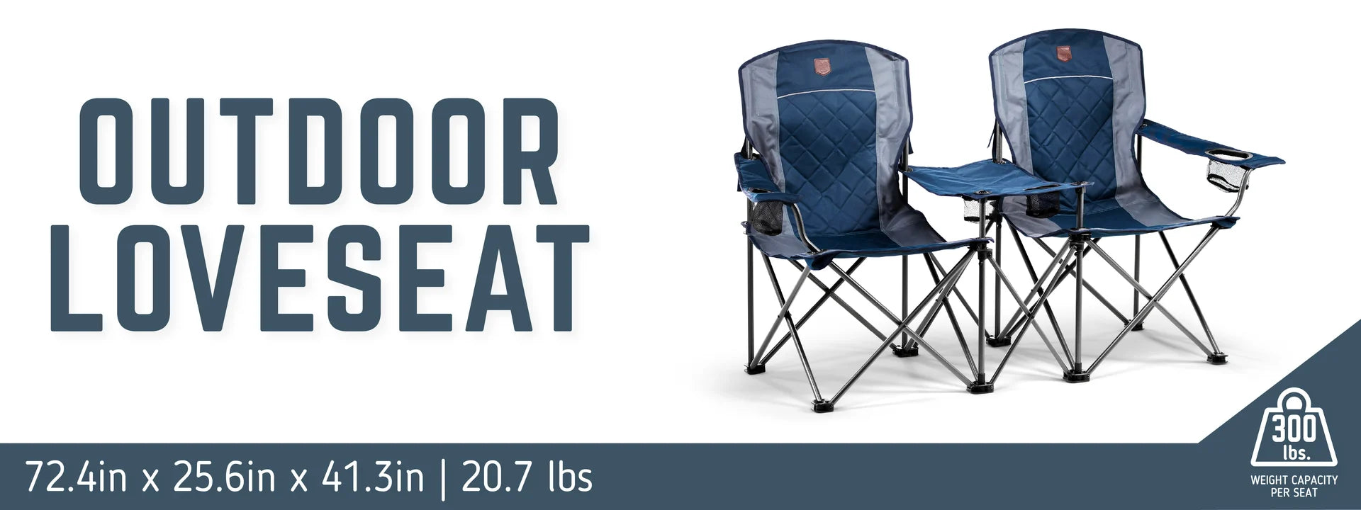 Timber Ridge Outdoor Loveseat with Integrated Center Table - image 22