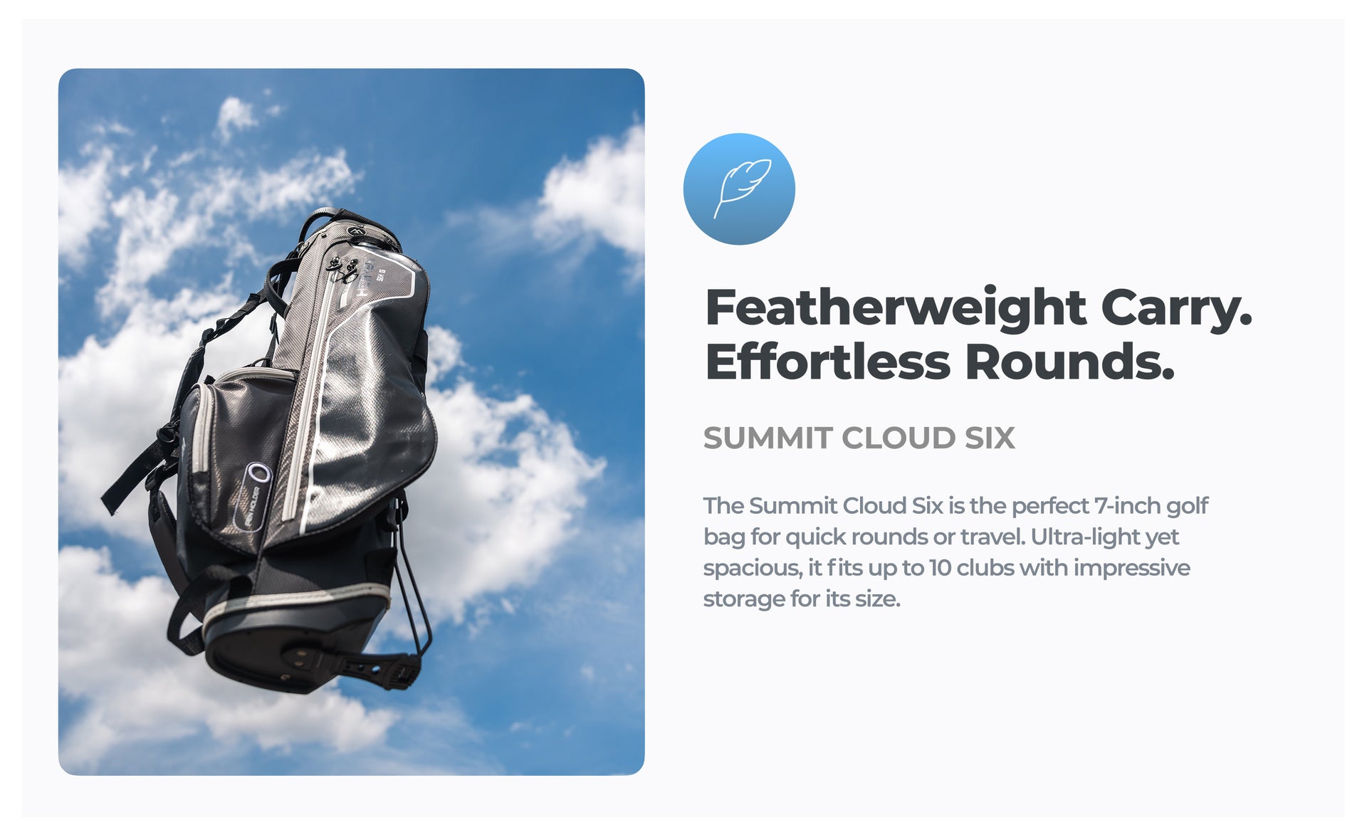 Summit Cloud Six Par 3 Golf Stand Bag - image 11
