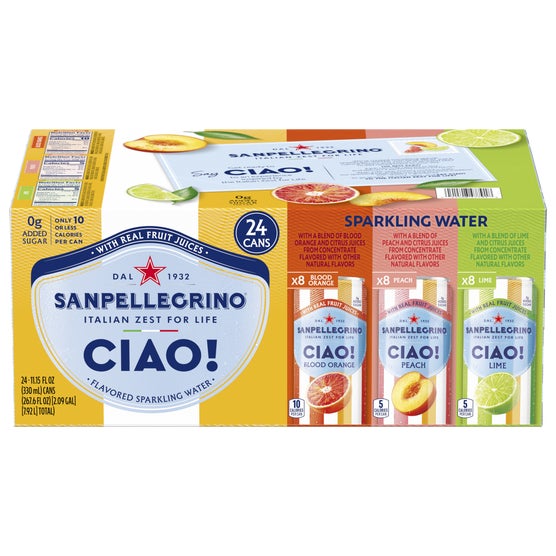 Sanpellegrino Ciao!, Variety Pack, 11.15 fl oz, 24 ct