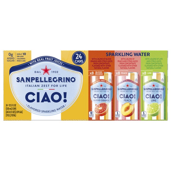 Sanpellegrino Ciao!, Variety Pack, 11.15 fl oz, 24 ct