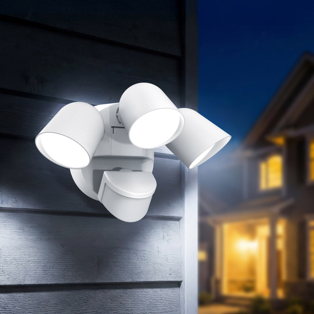 KODA Motion Activated LED Security Light, Hardwired, 5000L, White - image 3