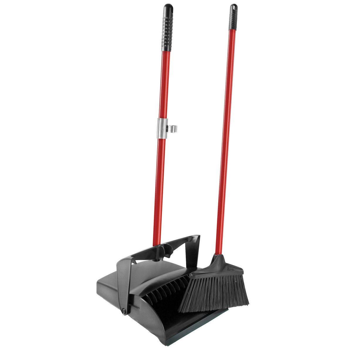 Libman Deluxe Lobby Dustpan and Broom Set, Closed Lid - image 2
