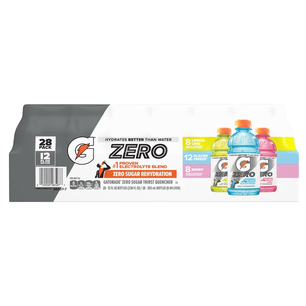 Gatorade Zero Thirst Quencher, Variety Pack, 12 fl oz, 28 ct