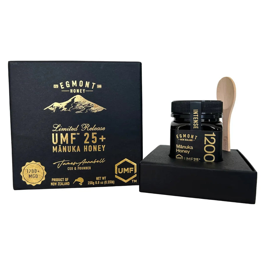 Egmont Honey Certified UMF 25+, MGO 1200, Manuka Honey, 8.8 oz, Limited Release Gift Box