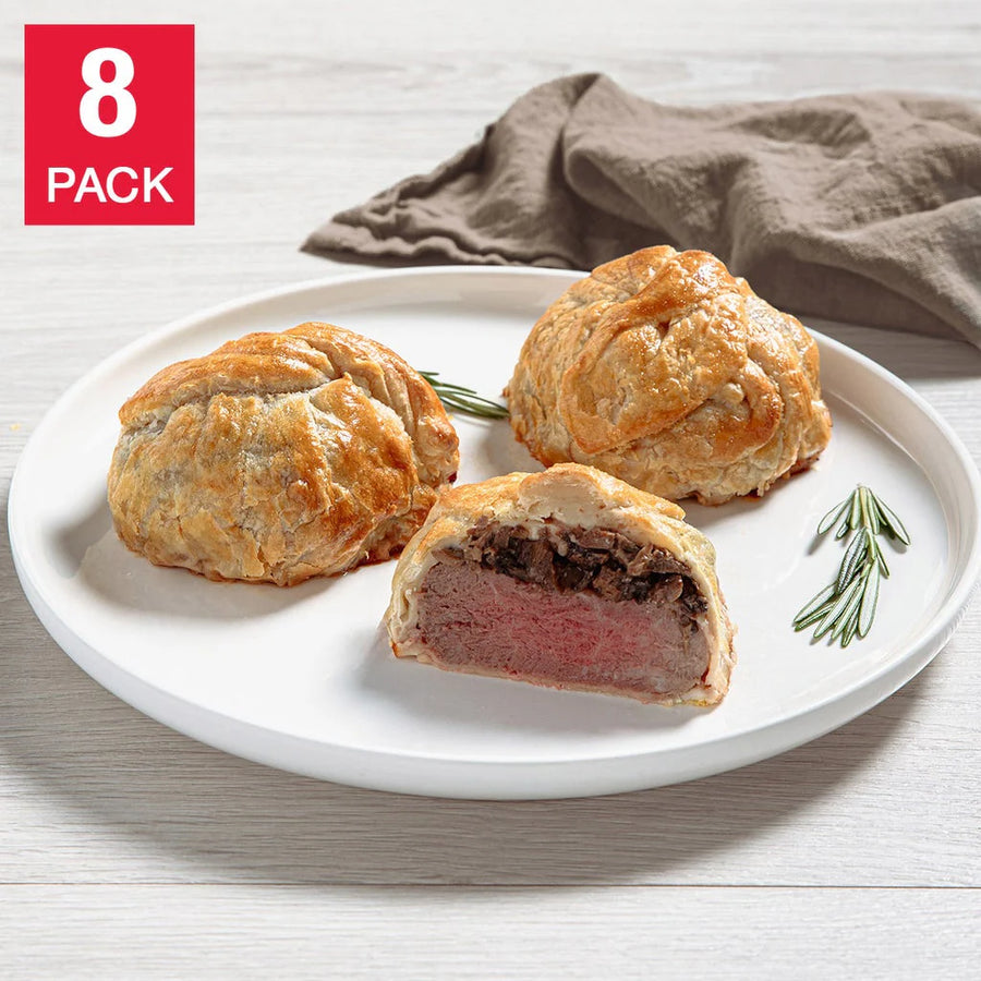 Rastelli's Filet Mignon Beef Wellington 8/8 Oz Portions, 8 Total Count, 4 Lbs. Total