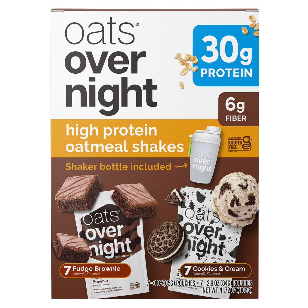 Oats Overnight 30g Protein Shake, Variety Pack, 14 ct