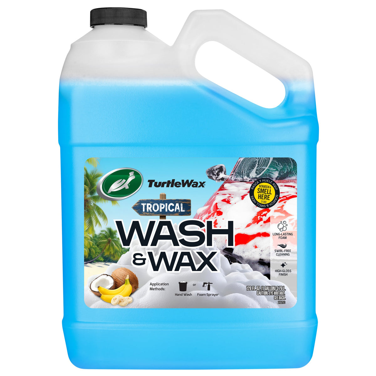 Turtle Wax Car Wash and Wax, Coconut Banana, 128 fl oz