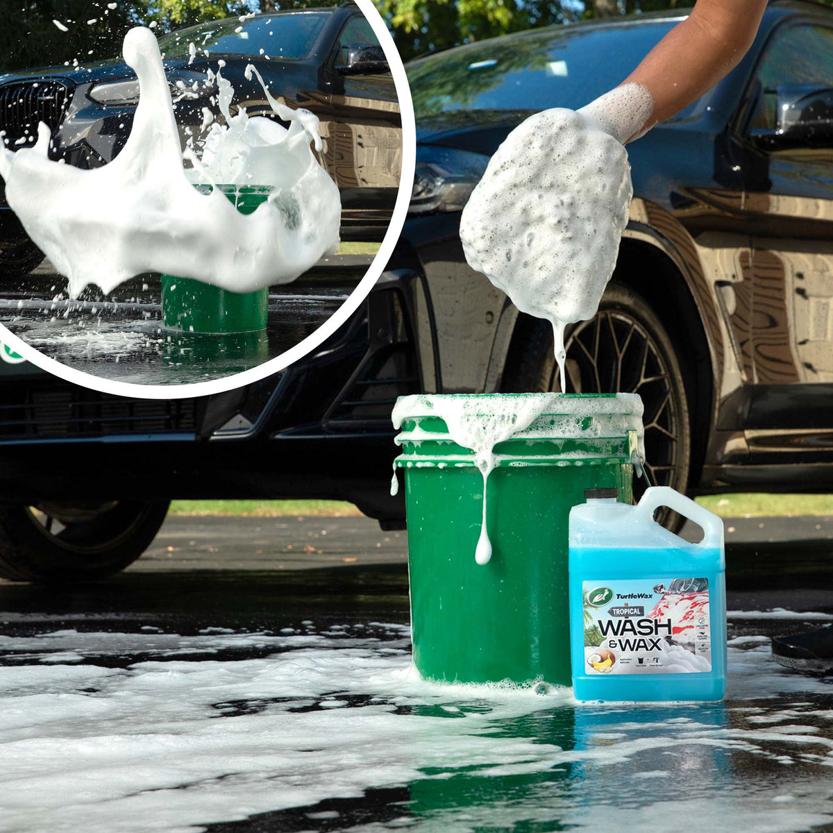 Turtle Wax Car Wash and Wax, Coconut Banana, 128 fl oz - image 3