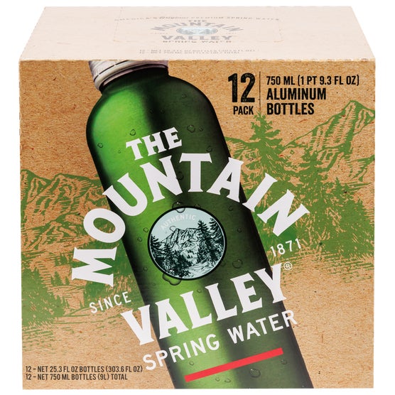 The Mountain Valley Spring Water, 750 mL, 12 ct