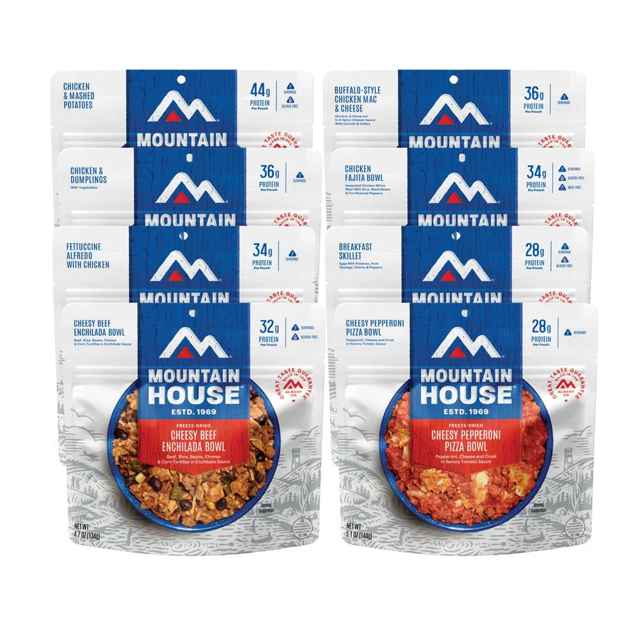 Mountain House Power Pack, 8 Pouches (16 Total Servings)