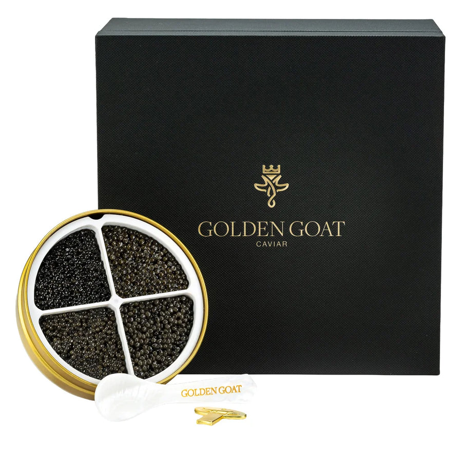 Golden Goat Caviar Prestige Collection Tasting Gift Tin  4.9oz