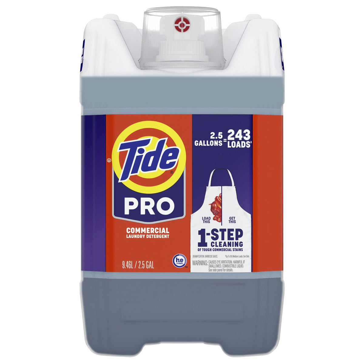 Tide PRO Commercial Liquid Laundry Detergent, HE Compatible, 243 Loads, 2.5 gal - image 2
