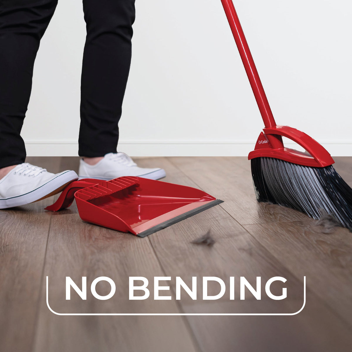 O-Cedar One Sweep & Pet Pro Broom with Step-on Dustpan - image 4