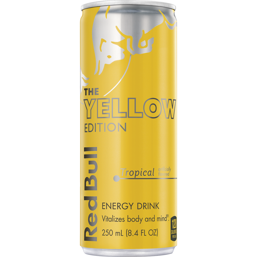 Red Bull Yellow Edition Energy Drink, Tropical, 8.4 fl oz, 24 ct