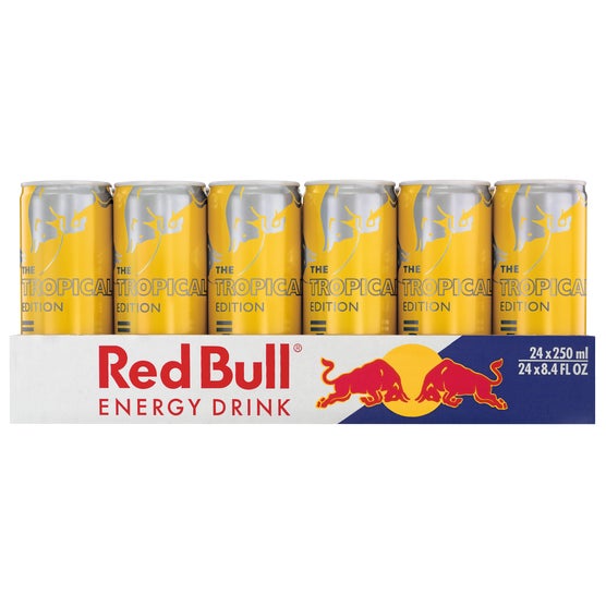 Red Bull Yellow Edition Energy Drink, Tropical, 8.4 fl oz, 24 ct