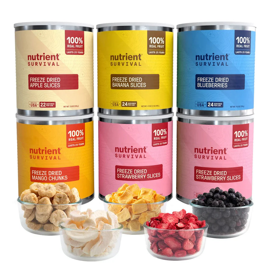 Nutrient Freeze Dried Fruit Variety 6-count (134 Total Servings)