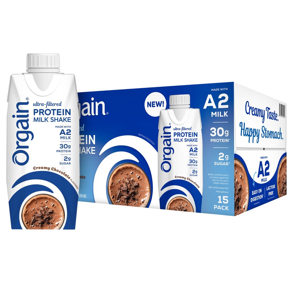 Orgain 30g Protein Shake, Ultra-Filtered, Creamy Chocolate, 11 fl oz, 15 ct