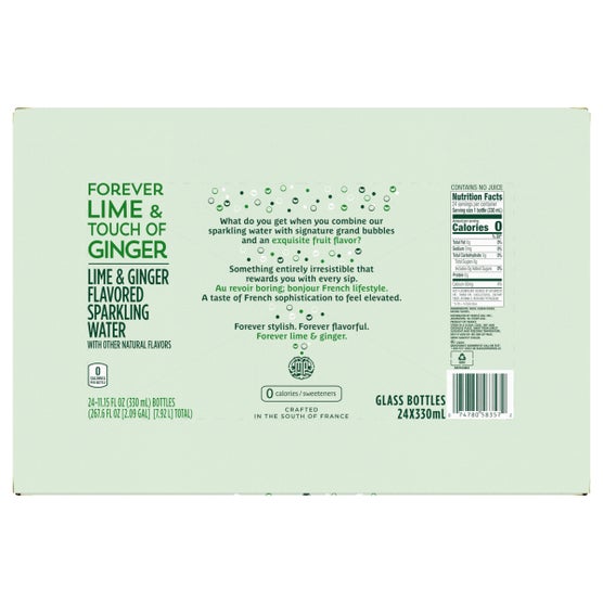 Maison Perrier Sparkling Water, Lime and Ginger, 11.15 fl oz, 24 ct